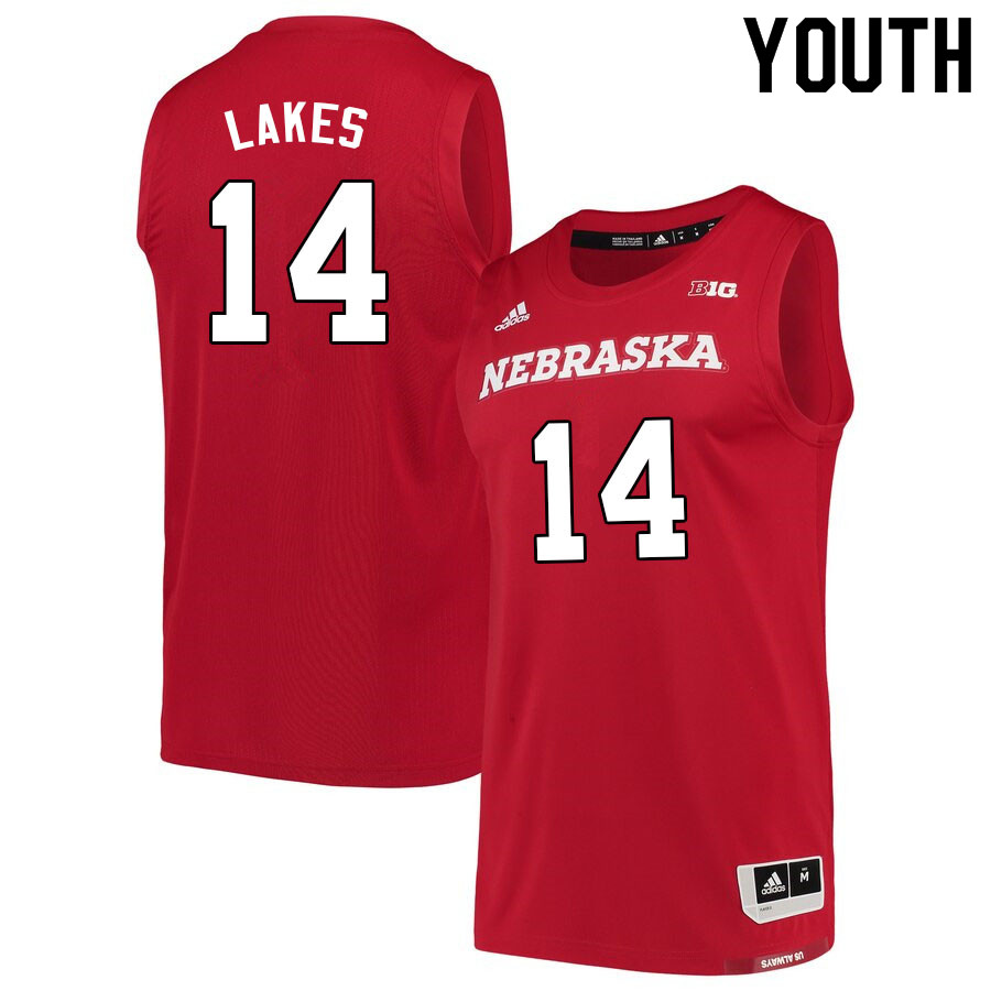 Youth #14 Trevor Lakes Nebraska Cornhuskers College Basketball Jerseys Sale-Scarlet - Click Image to Close